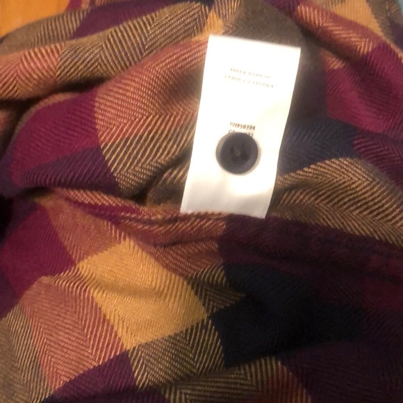 NWT Beach Lunch Lounge Button Down Flannel Top - Picture 6 of 6